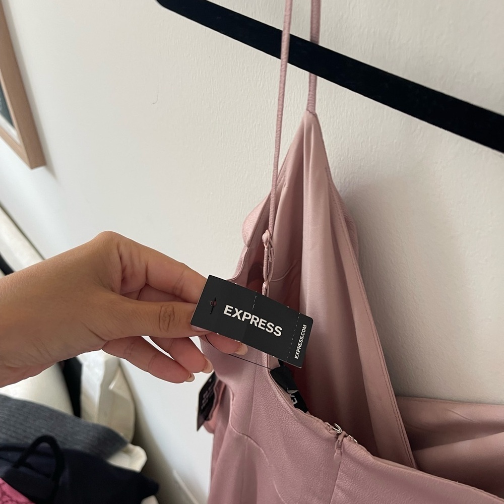 Express Pink Ruffle Dress - Picture 6 of 6